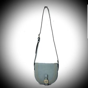 Baby blue cross body bag